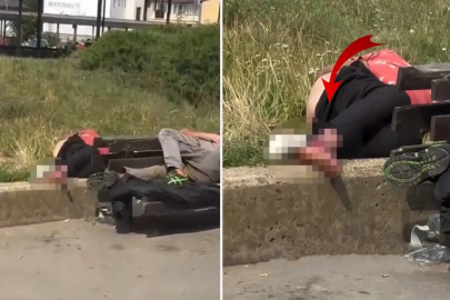 Avrupa'nın orta yerinde kahreden görüntü