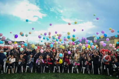 Bursa'da balonlar kanseri yenen minik Sudenur için uçtu!