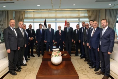 AYM Başkanı Özkaya, Filistin Devleti Başsavcısı Al-Khatib'i kabul etti
