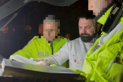 Hem kaza yaptı hem de polisi tehdit etti! "Sana gerekeni yapacağım"