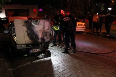 Park halindeki otomobil küle döndü