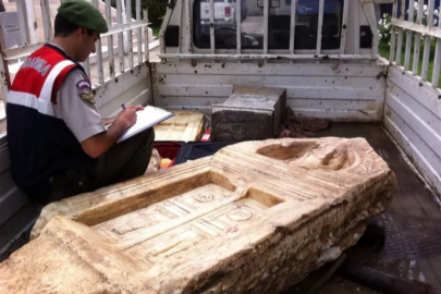 Bursa'da tarihi eser kaçakçılığı! Aslan başı...