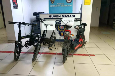 Çalınan bisikletler polis tarafından bulundu