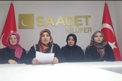 Saadet Partisi Nilüfer İlçe Kadın Kolları'ndan 5 Aralık Dünya Kadın Hakları Günü açıklaması