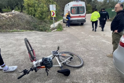 Bursa'da bisikletli sürücü faciadan böyle döndü!