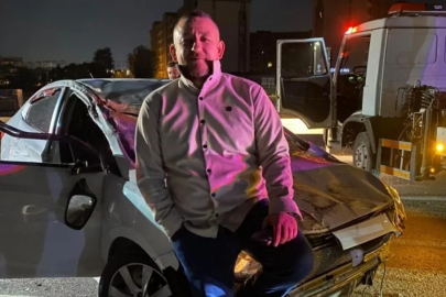 Bursa'da kaza sonrası verdiği pozla gündem oldu! Yaşadıklarını böyle anlattı...