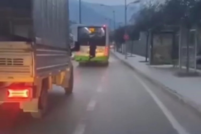 Bursa'da tehlikeli anlar!