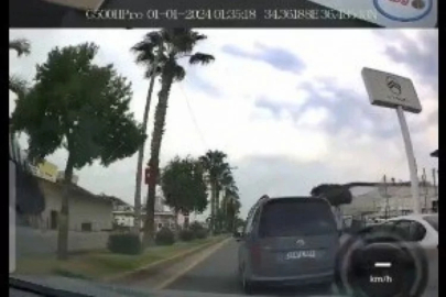 Makas atan sürücü gözaltına alındı