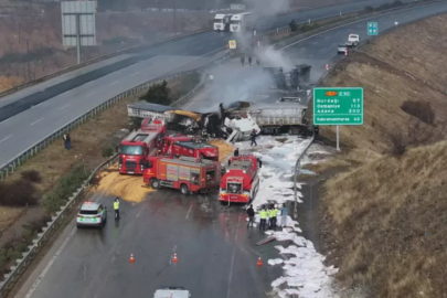 Adana-Gaziantep yolunda kaza: Yol trafiğe kapandı
