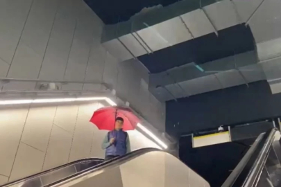 Sağanak yağış İBB'ye bağlı metroda su baskınına neden oldu