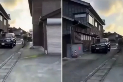 7.6 ile sallandılar ama yıkılmadılar! Görüntüler gündem oldu...