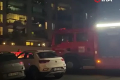 Bursa'da kapalı otoparkta araç yangını! Site sakinleri büyük panik yaşadı...