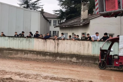 Bursa'da köyde korku dolu anlar! Film izler gibi izlediler