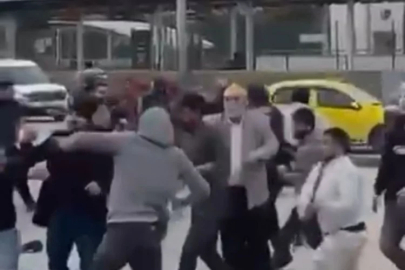 Bursa'da metro çıkışında büyük kavga! Onlarca kişi birbirine girdi...