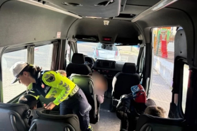 Bursa'da okul servisleri yoğun denetim altında!