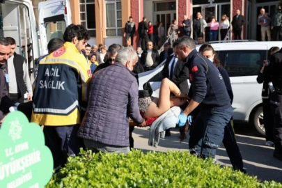 Duruşmadan çıkıp eşini bıçakladı! Ateş açtılar...