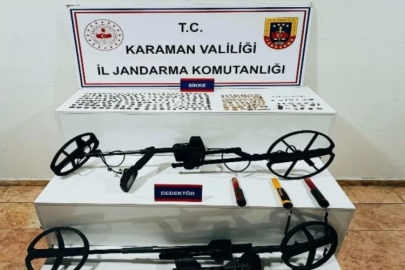 Karaman'da 334 adet tarihi sikke ele geçirildi: 4 tutuklama