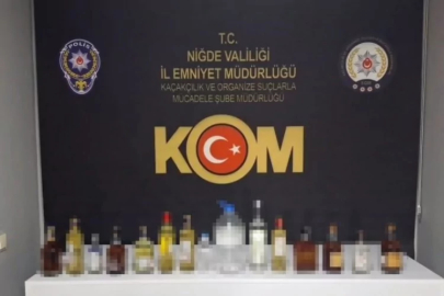 Niğde'de sahte alkol operasyonu: 7 şüpheli yakalandı