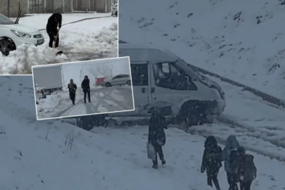 Sabah kar sürprizi! İlçe beyaza büründü, kalınlık 10 cm'ye ulaştı