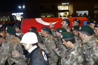 Şehit polis memurunun cenazesi, Samsun'a getirildi