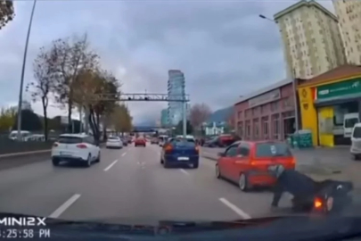 Bursa'da motosikletli ölümden döndü!