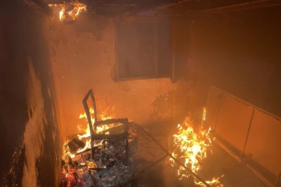 Bursa'da akşam saatlerinde panik yaratan yangın! Alevler kısa sürede büyüdü...