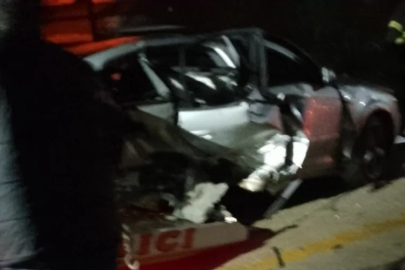 Şarampole yuvarlanan otomobildeki kadın hayatını kaybetti