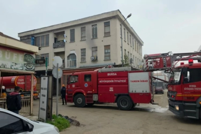 Bursa'da boyahanede yangın!