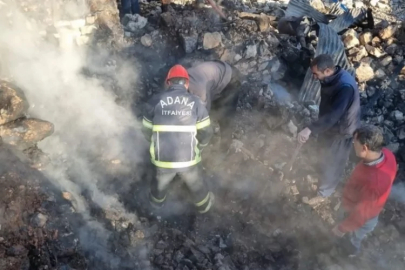 Yangında evi küle dönen yaşlı kadının cenazesine ulaşıldı