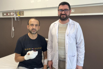 Bulgaristan'da kopan parmağını Bursa'da diktirdi!