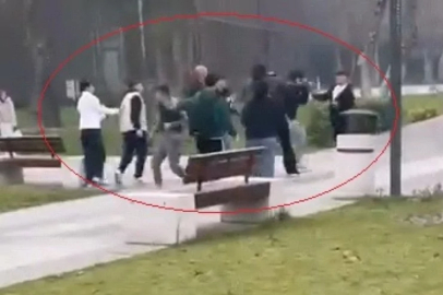 Bursa'da tekmeli-yumruklu kavga