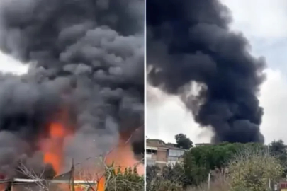 İstanbul'da iş yeri yangını