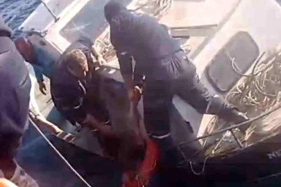 Feribottan atlayan kişiyi Gestaş personelleri ve balıkçılar kurtardı