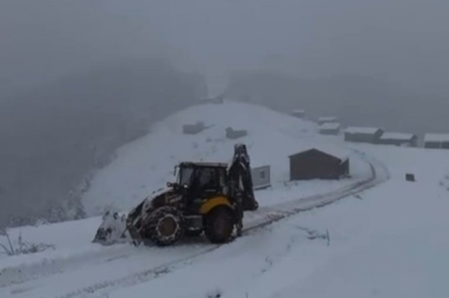 Kastamonu'da kar yağışı etkili oldu