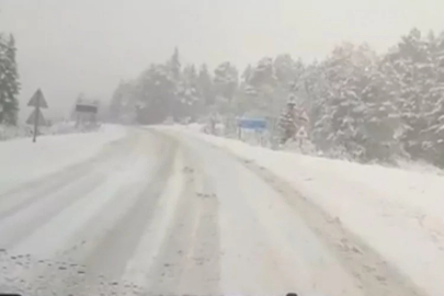 Kastamonu'da kar yağışı etkili oldu