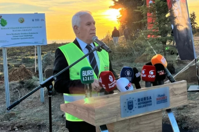 Bursa'da 15 bin 28 fidan toprakla buluştu!