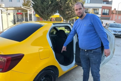 Bursa'da taksiciden insanlık dersi!