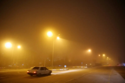 Çorum'da sis etkili oldu