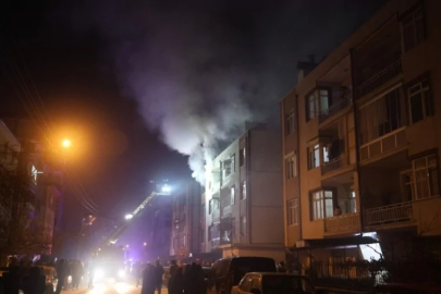 Konya'da apartman dairesinde korkutan yangın