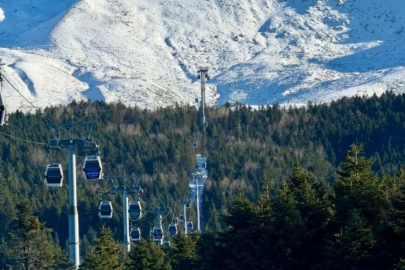 Bursa'nın zirvesinde hafta sonu yoğunluğu! Akın ettiler...