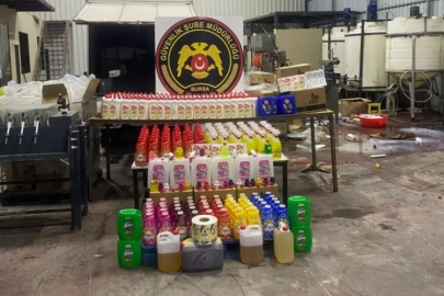 Bursa'da depo baskınında şok tablo: Binlerce sahte temizlik ürünü ele geçirildi!