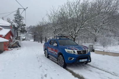 Bursa Jandarması kar nöbetinde!