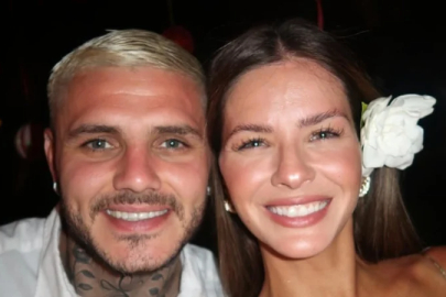 Mauro Icardi'nin kar sevinci! Sevgilisiyle kendini bahçeye attı