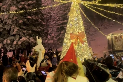 Bursa Uludağ'da 2026'ya coşkulu merhaba! Görsel şölen...
