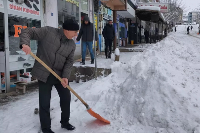 Solhan'da kar yağışı etkili oldu