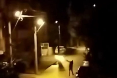 Havaya ateş açan şahıs yaptığıyla hayrete düşürdü