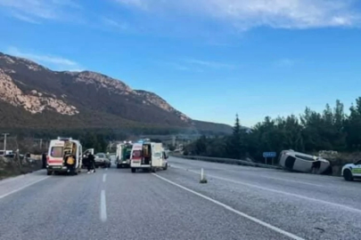 Muğla-Denizli karayolunda kaza: Çok sayıda yaralı var...