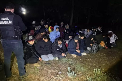 Fethiye'de bir koyda 58 düzensiz göçmen yakalandı