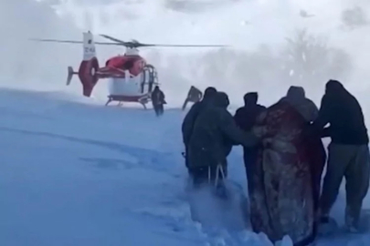 Kar esaretindeki hamile kadın için zamanla yarış