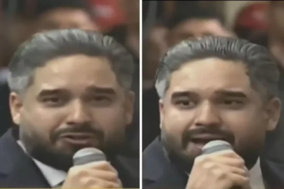 Maduro'nun oğlunun duygusal anları! Gözyaşlarını tutamadı...